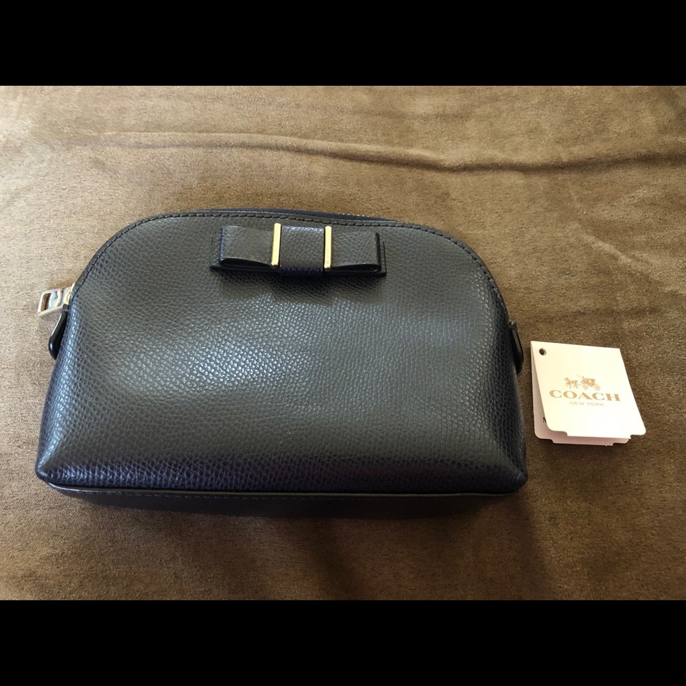 Navy/Dark blue Coach cosmetic case